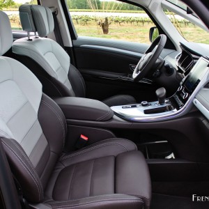 Photo intérieur cuir Camaïeu Gris et Brun Renault Espace V Ini