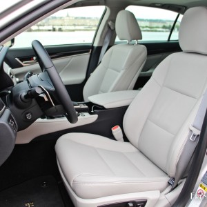 Photo sièges avant cuir Lexus GS 300h – 2.5 VVTi 223 ch