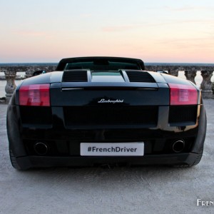 Photo face arrière Lamborghini Gallardo Spyder