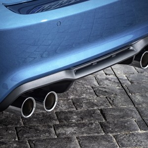 Photo sorties d’échappement chromées BMW M2 (2016)