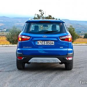 Photo face arrière Ford EcoSport Titanium Bleu Kinetic (2015)