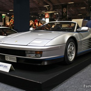 Photo Ferrari Testarossa Spider Valeo (1986) – Salon Rétromobile Paris 2016