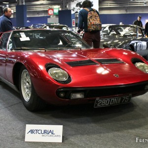 Photo Lamborghini Miura S (1970) – Salon Rétromobile Paris 2016