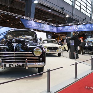 Photo stand Peugeot – Salon Rétromobile Paris 2016