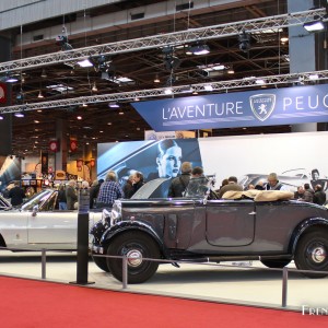 Photo stand Peugeot – Salon Rétromobile Paris 2016