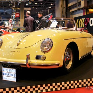 Photo Porsche 356A Convertible D (1959) – Salon Rétromobile Paris 2016