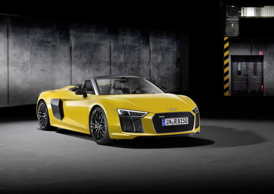 Photo officielle nouvelle Audi R8 Spyder (2016)