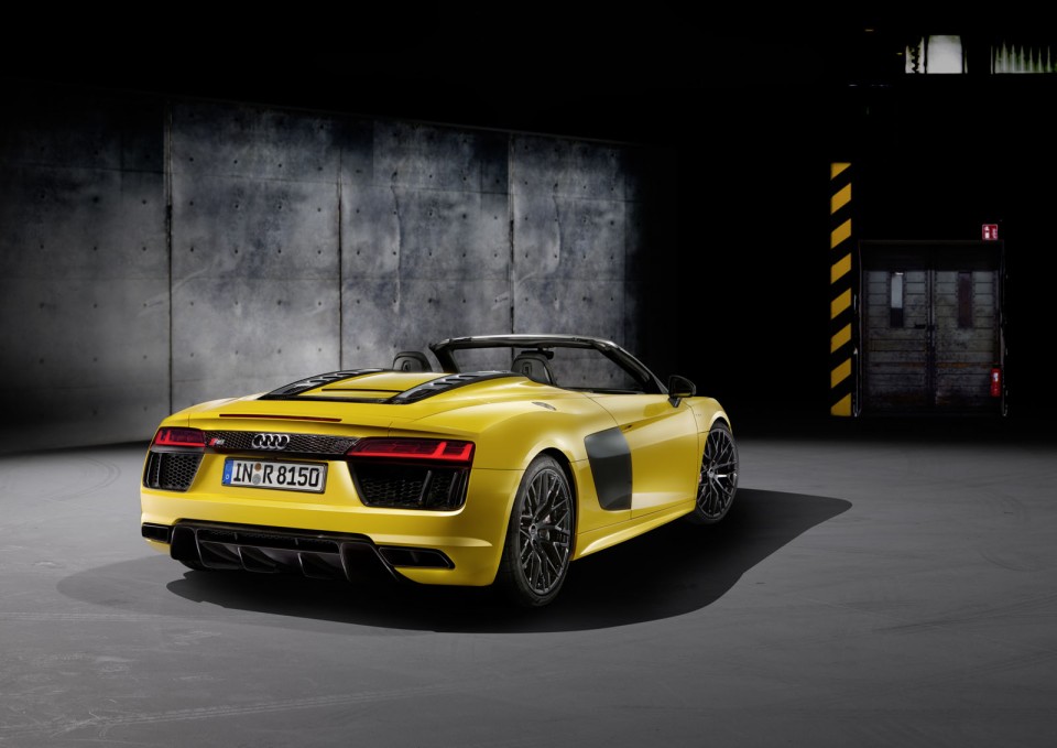 Photo officielle nouvelle Audi R8 Spyder (2016)