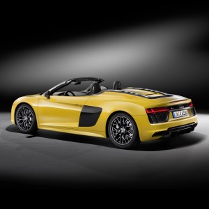 Photo 3/4 arrière ouverte nouvelle Audi R8 Spyder (2016)