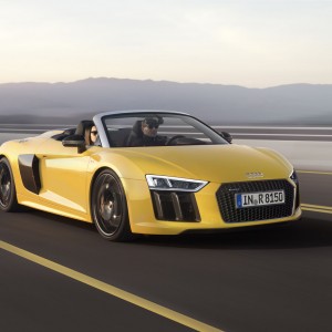 Photo 3/4 avant nouvelle Audi R8 Spyder (2016)