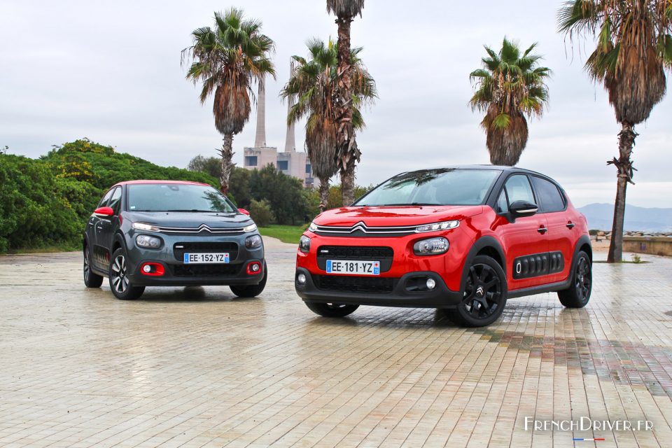 Photo essai comparatif nouvelle Citroën C3 III (2016)