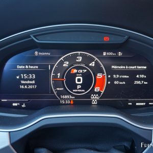 Photo combiné Virtual Cockpit Audi SQ7 TDI (2017)