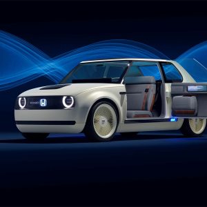Photo 3/4 avant portières ouvertes Honda Urban EV Concept (2017