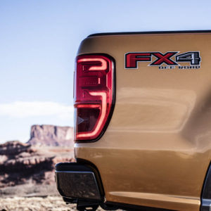 Photo feu arrière Ford Ranger FX4 restylé USA (2018)