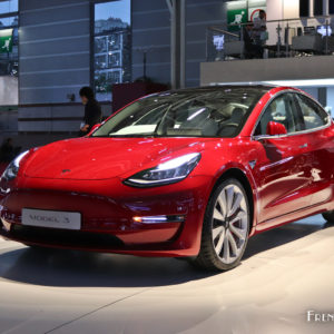 Photo Tesla Model 3 – Mondial de l&rsquo;Auto Paris 2018