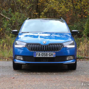 Photo face avant Skoda Fabia Combi restylée (2018)