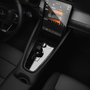 Photo console centrale Polestar 2 (2019)