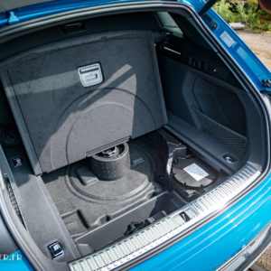 Photo rangement plancher coffre Audi E-Tron (2019)