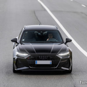 Photo dynamique route Audi RS 6 Avant C8 (2020)