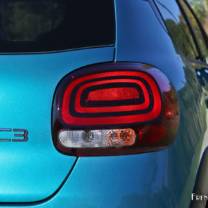Photo feu arrière Citroën C3 restylée (2020)
